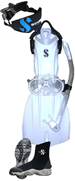 Scubapro Nova White Fin Package Scubapro Nova White Fin Package