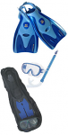 Tusa Sport SK20 Unisex Snorkel Set Blue with Bag Tusa Sport SK20 Unisex Snorkel Set Blue with Bag
