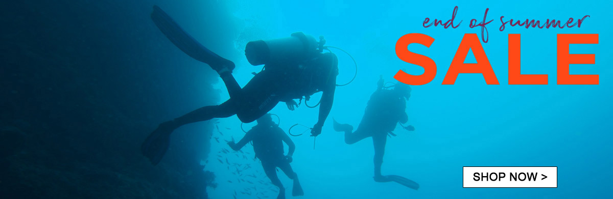 End of summer scuba diving sale