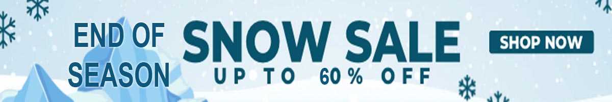 End of season snow sale up to 60% off