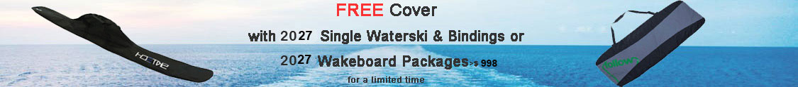 Free Bag with waterskis & wakeboards packages