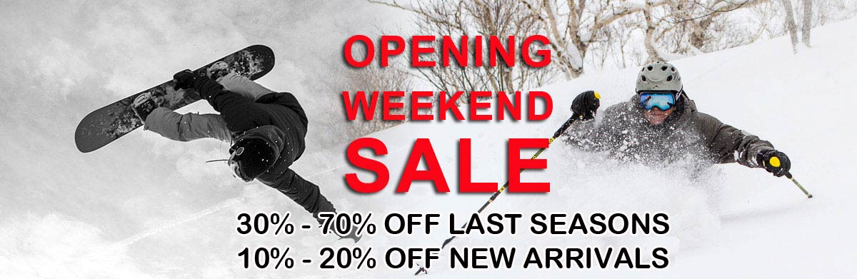 Snow sale Opening weekend