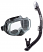 Tusa Imprex 3D Dry Top Mask & Snorkel Combo Black