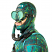 Huntmaster mask Camo Green