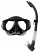 Oceanpro Eclipse Mask & Typhoon II Snorkel Black