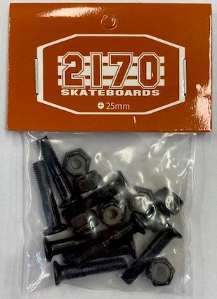 2170 Deck Bolts Mounting Hardware 1" Black 