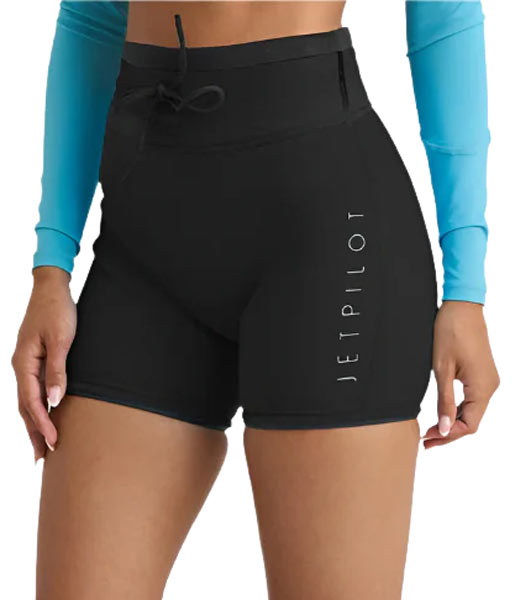 Jetpilot Corp 5" High Waist Shorts Black