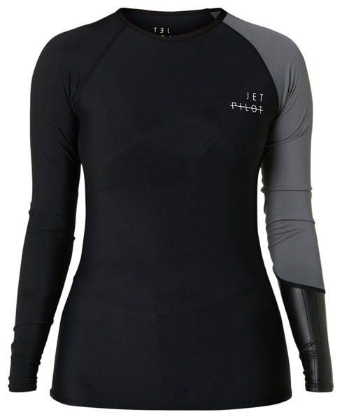 Jetpilot Ladies Cause L/S Top UV 50+ Black