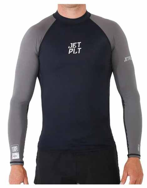 Jetpilot Mens X1 L/S Rashie Black