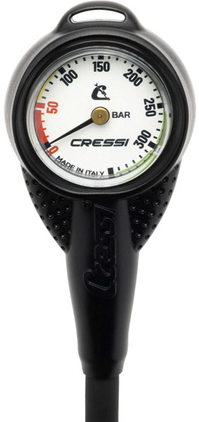 Cressi Mini SPG Pressure Gauge White