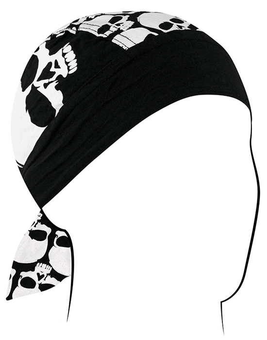 ZANheadgear Flydanna BW Skull