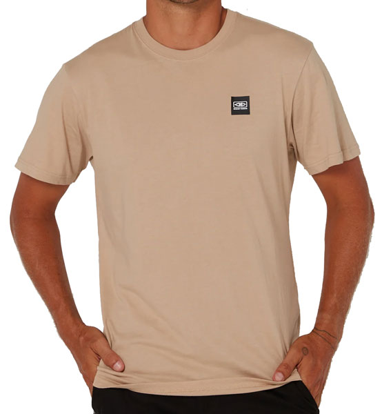 O&E S/S Corp Tee Sand 