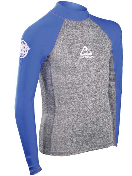 Adrenalin Junior L/S Beach Rash Shirt Blue 