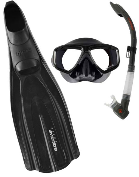 Mares Avanti Tre Fins & Oceanpro Mask Set 