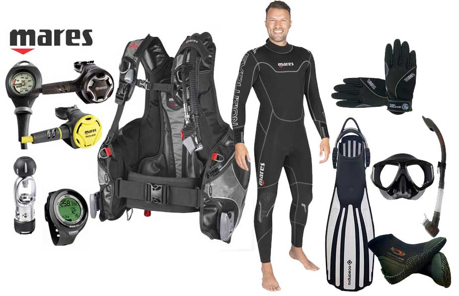 Mares Rock Pro Mens or Womens Complete Package