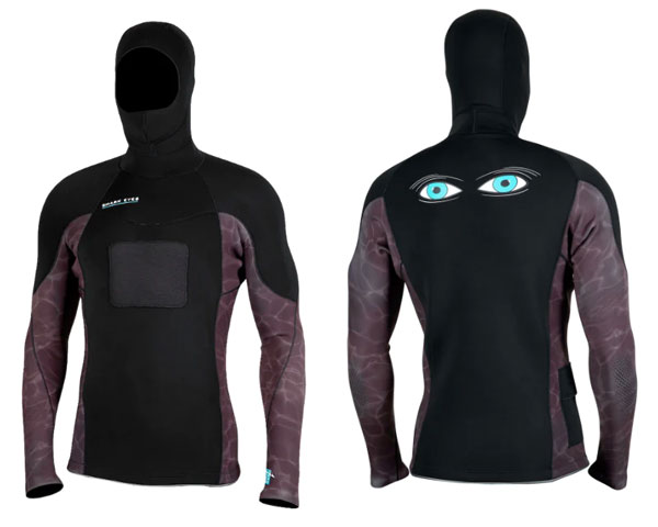 Shark Eyes Skulk 2.5mm Hooded Wetsuit Top 