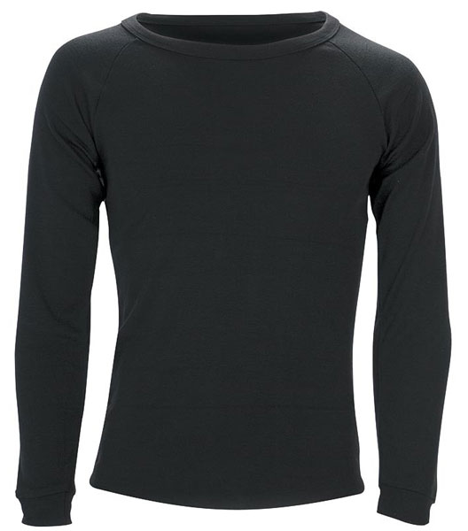 Sherpa Polypro Adults Thermal Top Black