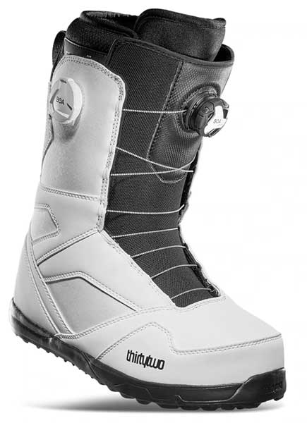 10.5 ThirtyTwo Mens STW Boa Snowboard Boots White/Black/Grey 