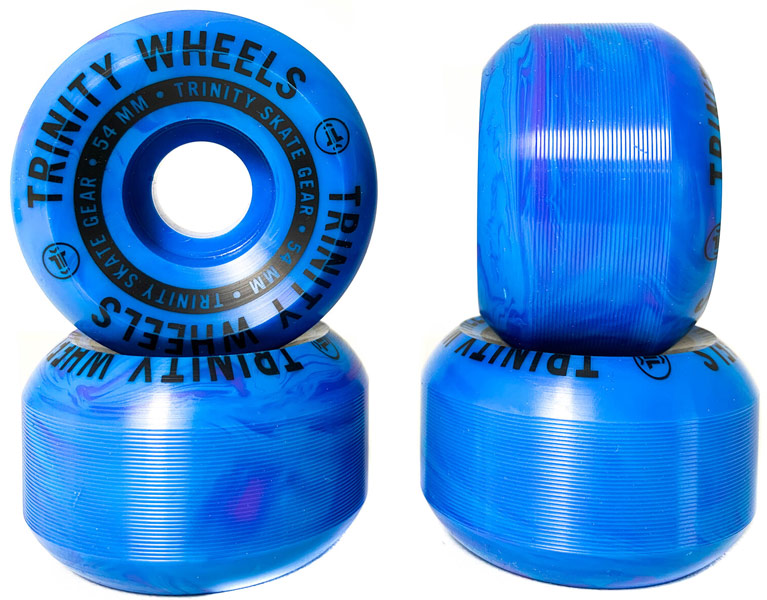 Trinity Wheels  Blue Swirl 54mm