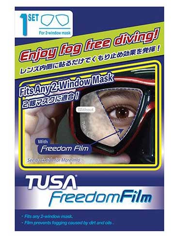 Tusa Mask Anti Fog Film Twin lense