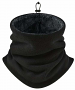 Neck Warmer Fleece w Fur lining Black