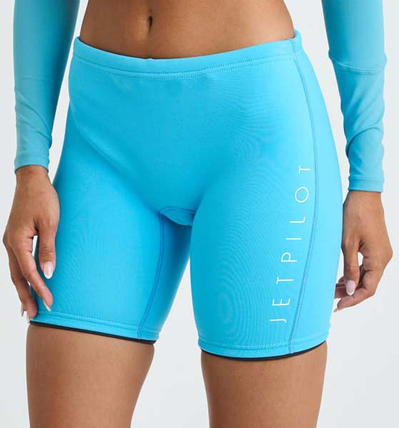 Jetpilot Corp 7" High Waist Shorts Blue