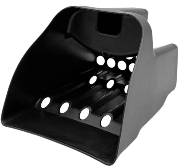 Detect Ed Plastic Sand Scoop Black