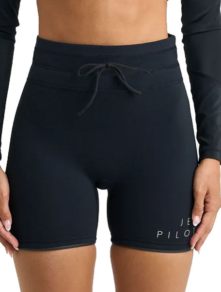 Jetpilot Corp 7" High Waist Shorts Black