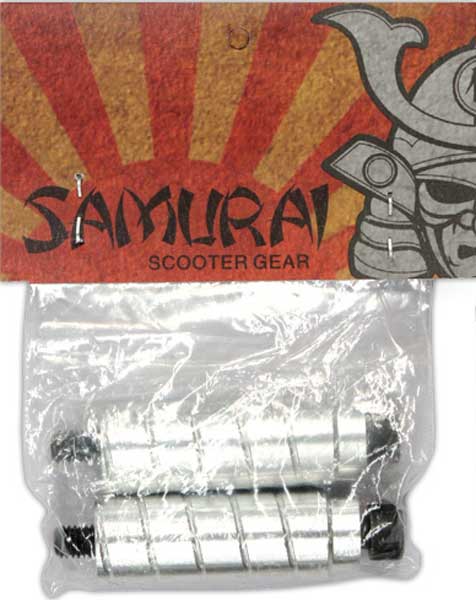 Samurai Scooter Pegs Silver