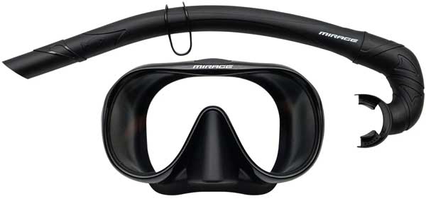 Mirage Sunset Mask & Snorkel Black