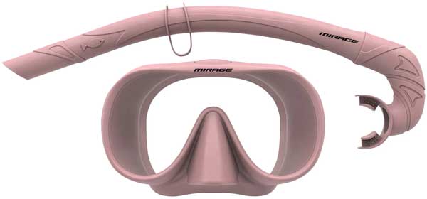 Mirage Sunset Mask & Snorkel Dusty Pink