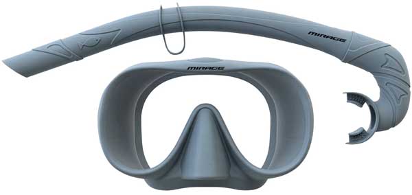 Mirage Sunset Mask & Snorkel Steel Blue