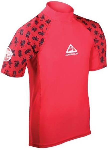 Adrenalin Junior S/S Rash Shirt Crimson